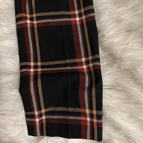 Loft mid ride ankle plaid pants (12) - Picture 3 of 8